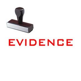 Evidence Legal Rubber Stamp