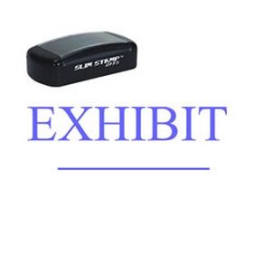 Slim Pre-Inked Legal Exhibit Stamp