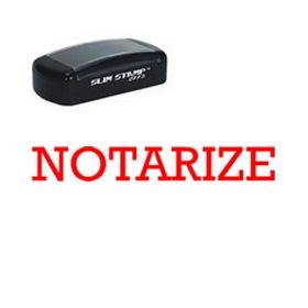 Slim Pre-Inked Notarize Stamp