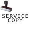 Service Copy Attorney Rubber Stamp