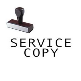Service Copy Attorney Rubber Stamp