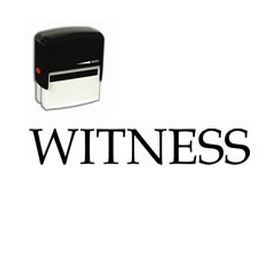 Self-Inking Witness Stamp