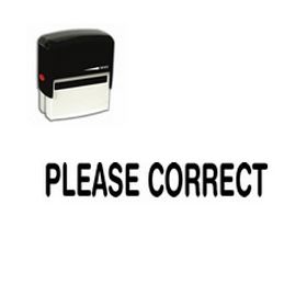 Self-Inking Please Correct Stamp