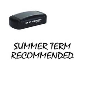 Slim Pre-Inked Summer Term Recommended Stamp