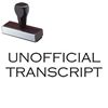 Unofficial Transcript Rubber Stamp