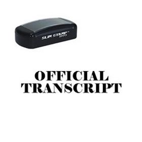 Slim Pre-Inked Official Transcript Stamp