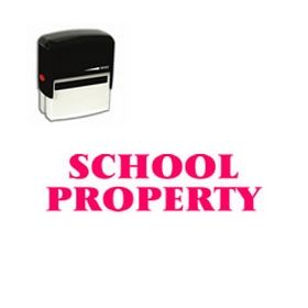 Self-Inking School Property Stamp