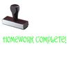 Homework Complete Rubber Stamp