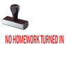 No Homework Turned In Rubber Stamp