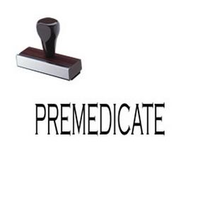 Premedicate Rubber Stamp