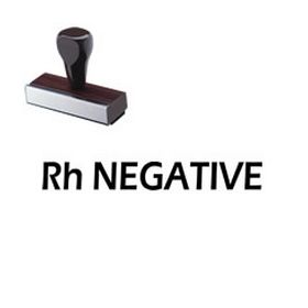 Rh Negative Rubber Stamp