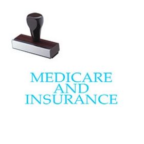 Medicare And Insurance Rubber Stamp