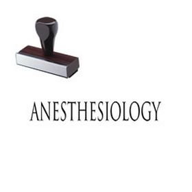 Anesthesiology Rubber Stamp