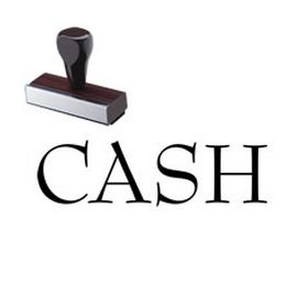 Cash Rubber Stamp