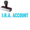 Large I.R.A. Account Rubber Stamp