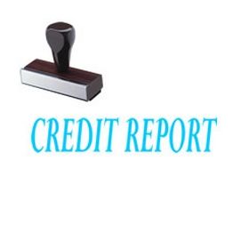 Credit Report Rubber Stamp