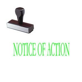 Notice Of Action Rubber Stamp