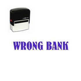 Self-Inking Wrong Bank Stamp