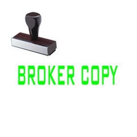 Broker Copy Rubber Stamp