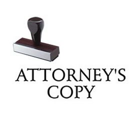 Attorneys Copy Rubber Stamp