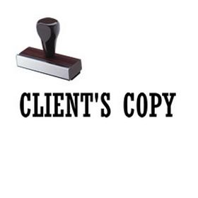 Clients Copy Rubber Stamp