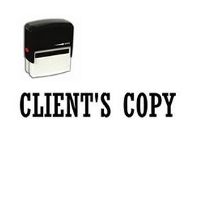 Self-Inking Clients Copy Stamp