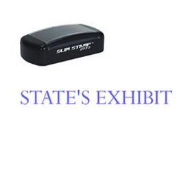 Pre-Inked States Exhibit Legal Stamp