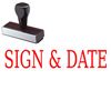 Sign & Date Rubber Stamp