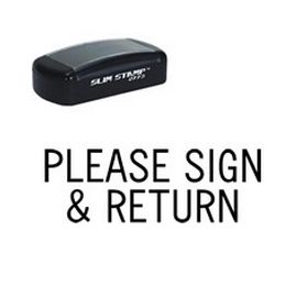 Pre-Inked Please Sign & Return Stamp