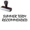 Summer Term Recommended Rubber Stamp