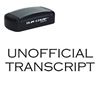 Pre-Inked Unofficial Transcript Stamp