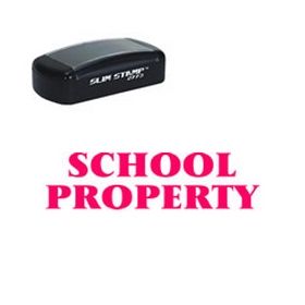 Pre-Inked School Property Stamp