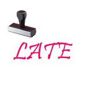 Late Rubber Stamp