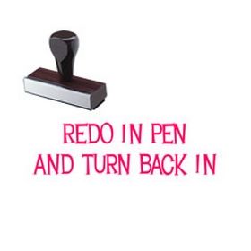 Redo In Pen And Turn Back In Teacher Stamp