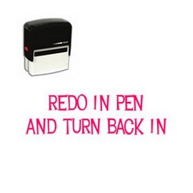 Self-Inking Redo In Pen And Turn Back In Stamp