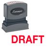 Red Draft Xstamper Stock Stamp