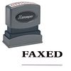 Black Faxed Xstamper Stock Stamp