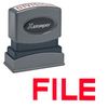 Red File Xstamper Stock Stamp