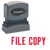 Red File Copy Xstamper Stock Stamp
