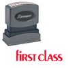Bold Red First Class Xstamper Stock Stamp