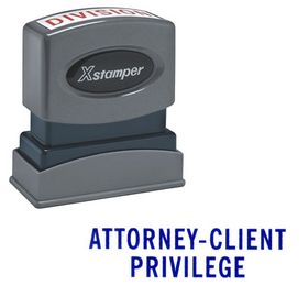 Attorney-Client Privilege Xstamper Stock Stamp