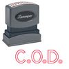 Red C.O.D. Xstamper Stock Stamp