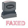 Red Faxed Xstamper Stock Stamp