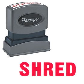 Shred Xstamper Stock Stamp