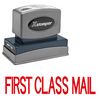 Large Red First Class Mail Xstamper Stock Stamp