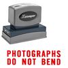 Photographs Do Not Bend Xstamper Stock Stamp