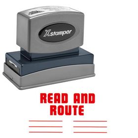 Read And Route Xstamper Stock Stamp