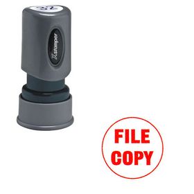 Round File Copy Xstamper Stock Stamp