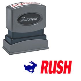 Two-color Rush Xstamper Stock Stamp