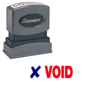 Two-color Void Xstamper Stock Stamp